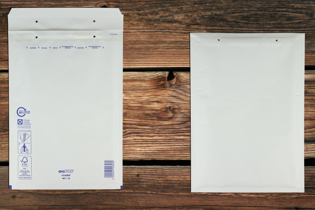 Luftpolstertaschen 250x350 mm (7 / G) Haftklebend Weiß